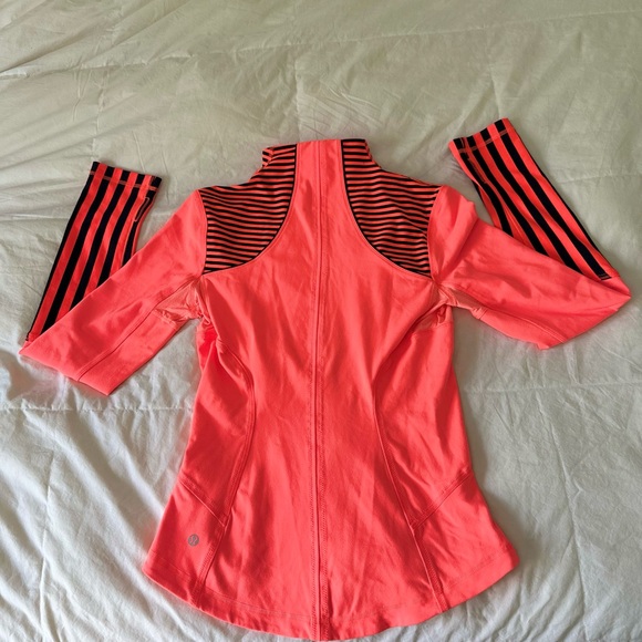 Lululemon Women's Striped Coral Jacket - Picture 2 of 6